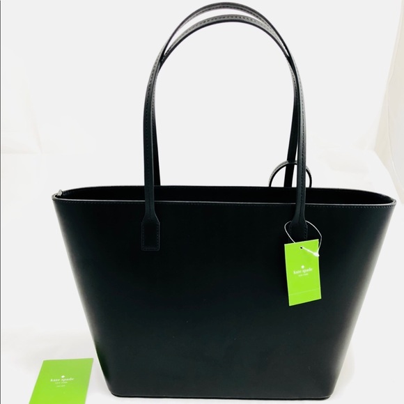 ❤️Host Pick❤️New! Kate Spade Black Leather Tote Bag Set - Picture 5 of 7